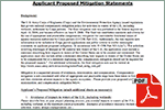 Request Proposed Mitigation Statement Materials